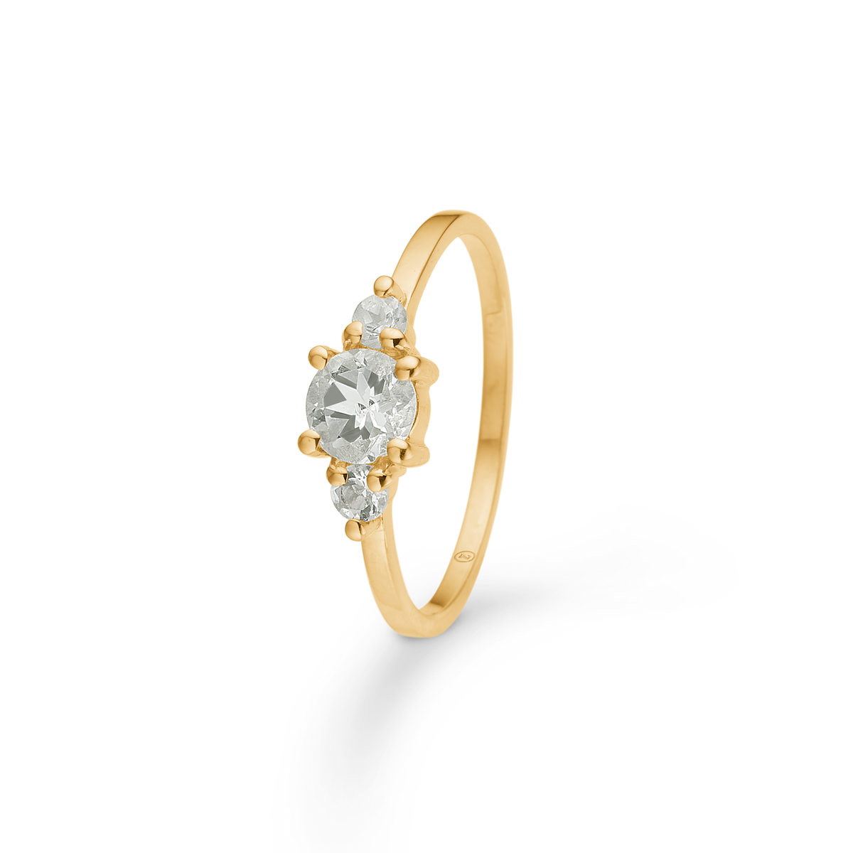 Mads z nia 8kt gold ring with green amethyst