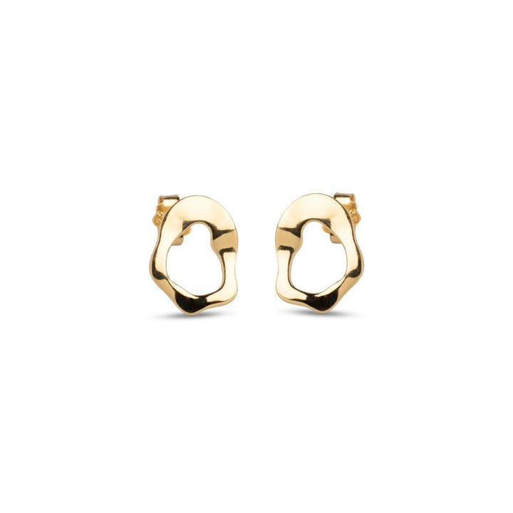 Enamel Daphne Studs - Forgyldte Ørestikker - E380G - Øreringe - E380G