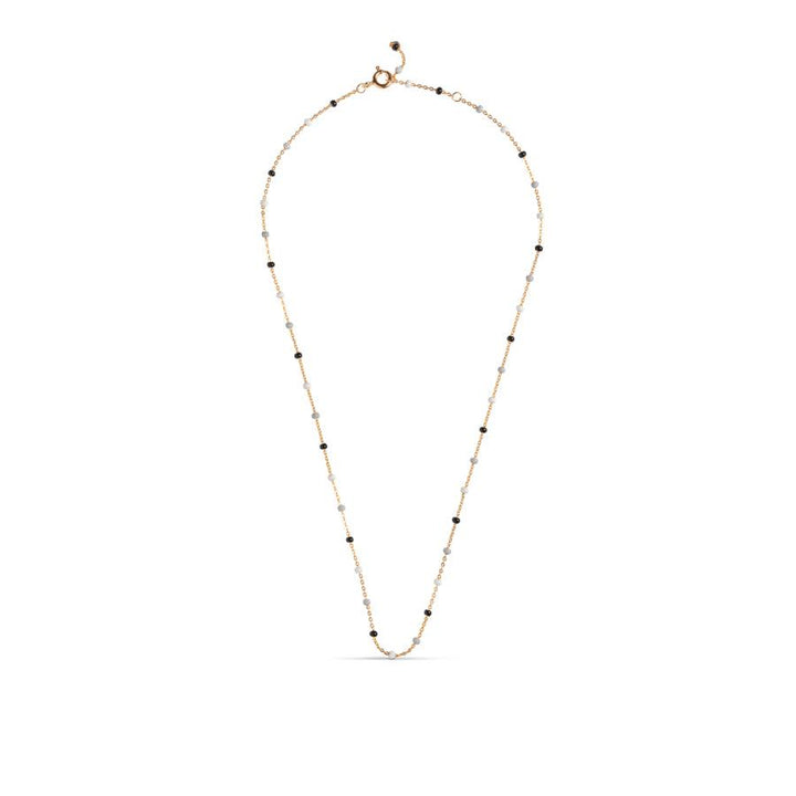 Enamel Lola Salt 'n' Pepper Necklace - N55G-SaltPepper - Halskæde - N55G-SaltPepper