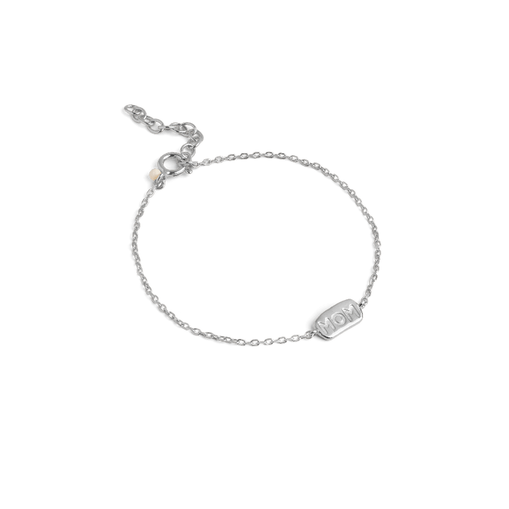 Enamel Mom Bracelet I Sølv - B132S - Armbånd - B132S