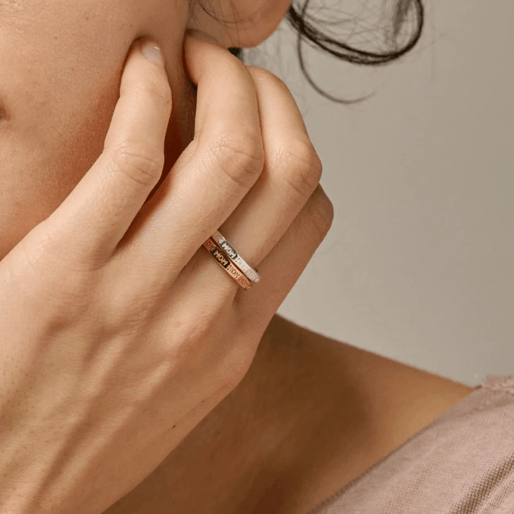 Enamel Mom Forgyldt Ring - R86G - Ringe - R86G-001