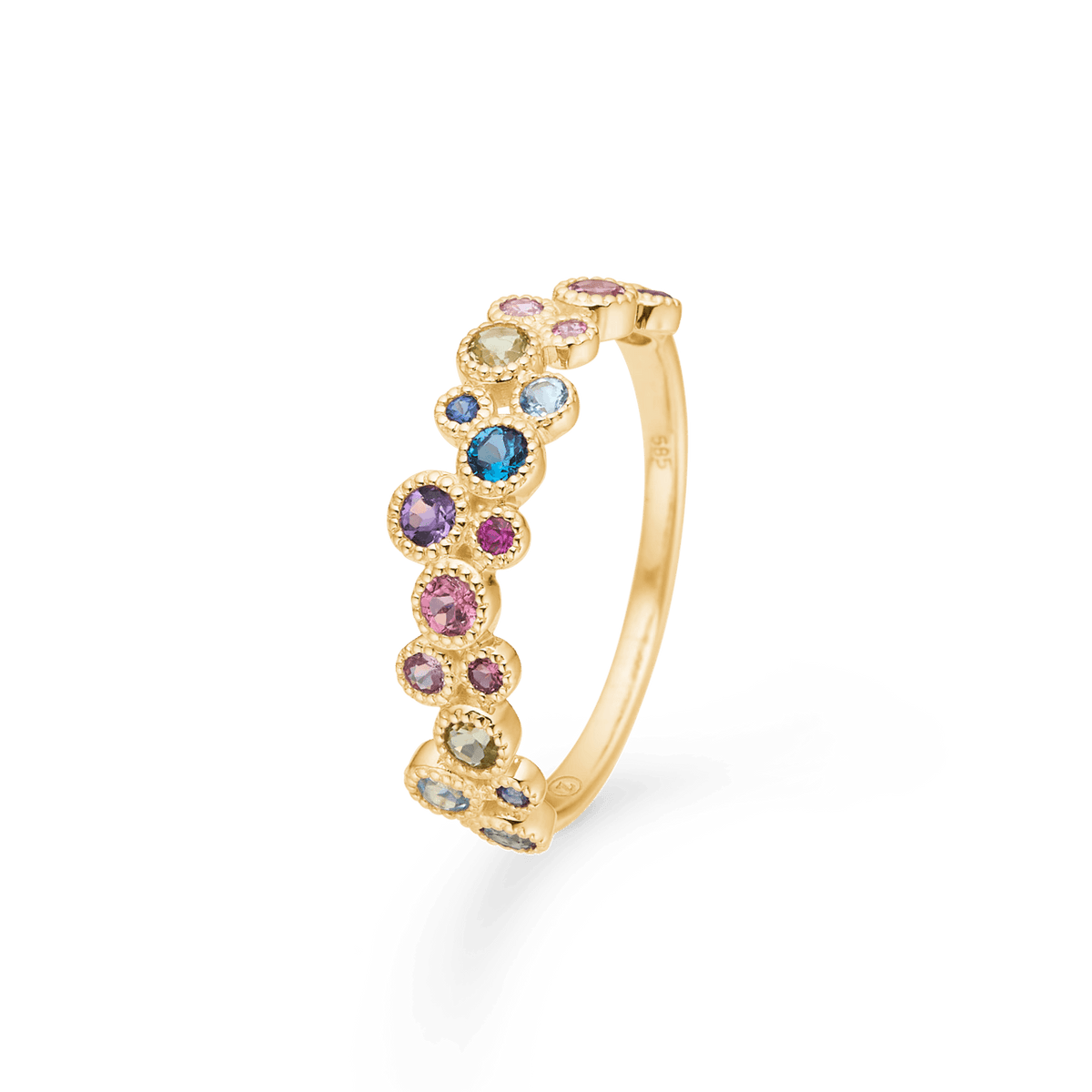 Mads Z 14kt Luxury Rainbow Petite Ring - Ringe - 1544066-001