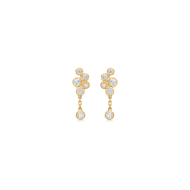 Mads Z Diamond Dew Oorbellen in 14 kt. goud m. diamanten 