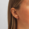 Mads Z Freya creolen in 14 kt. goud met 0,20 ct. diamanten 