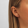 Mads Z 14kt Tender Heart oorstekers in goud m. diamanten 