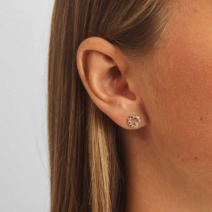 Mads Z Luxury Rainbow Orbis Oorbellen in 14 kt. Goud 
