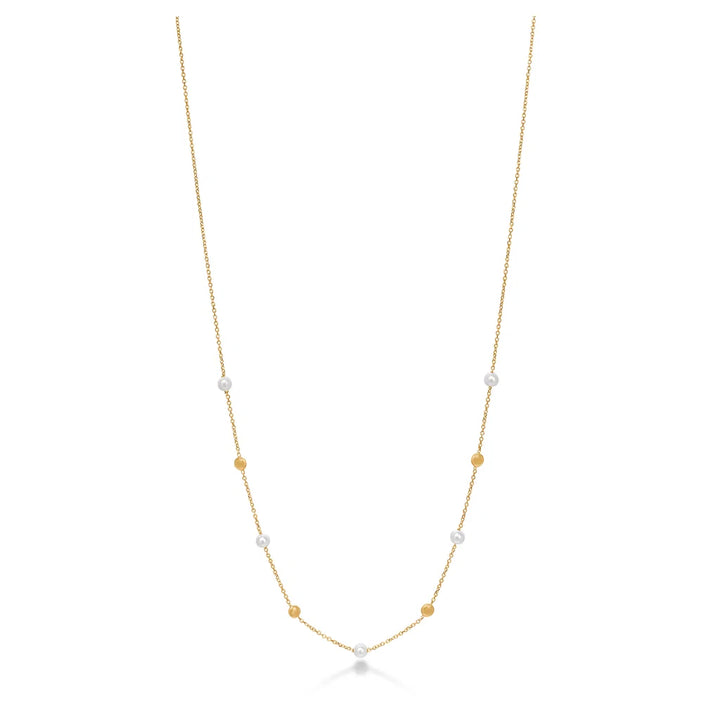 Mads Z Luna ketting in 14 kt. goud met cultuurparels 