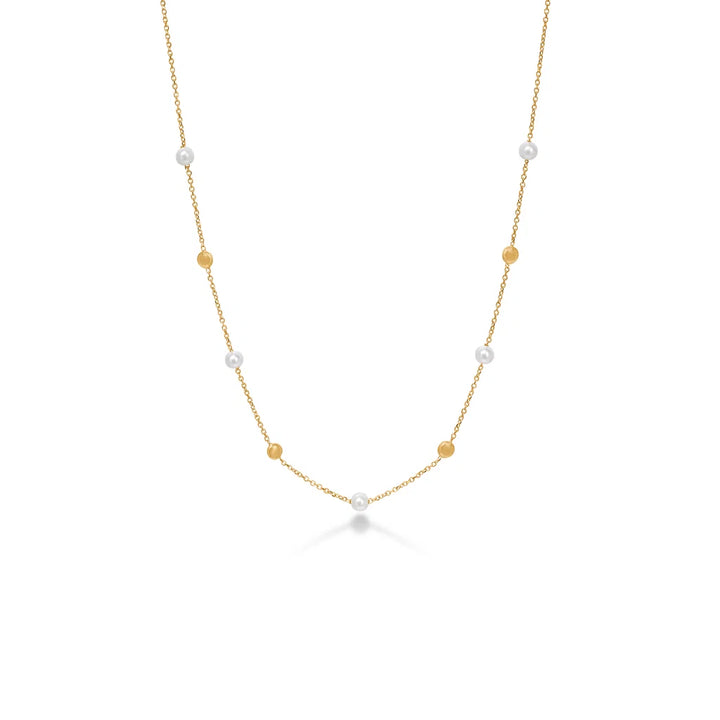 Mads Z Luna ketting in 14 kt. goud met cultuurparels 