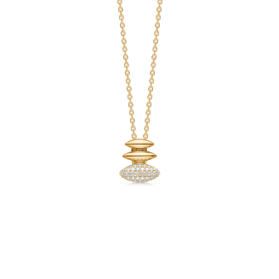 Mads z orial pendant in 14kt gold 0.11ct w.si