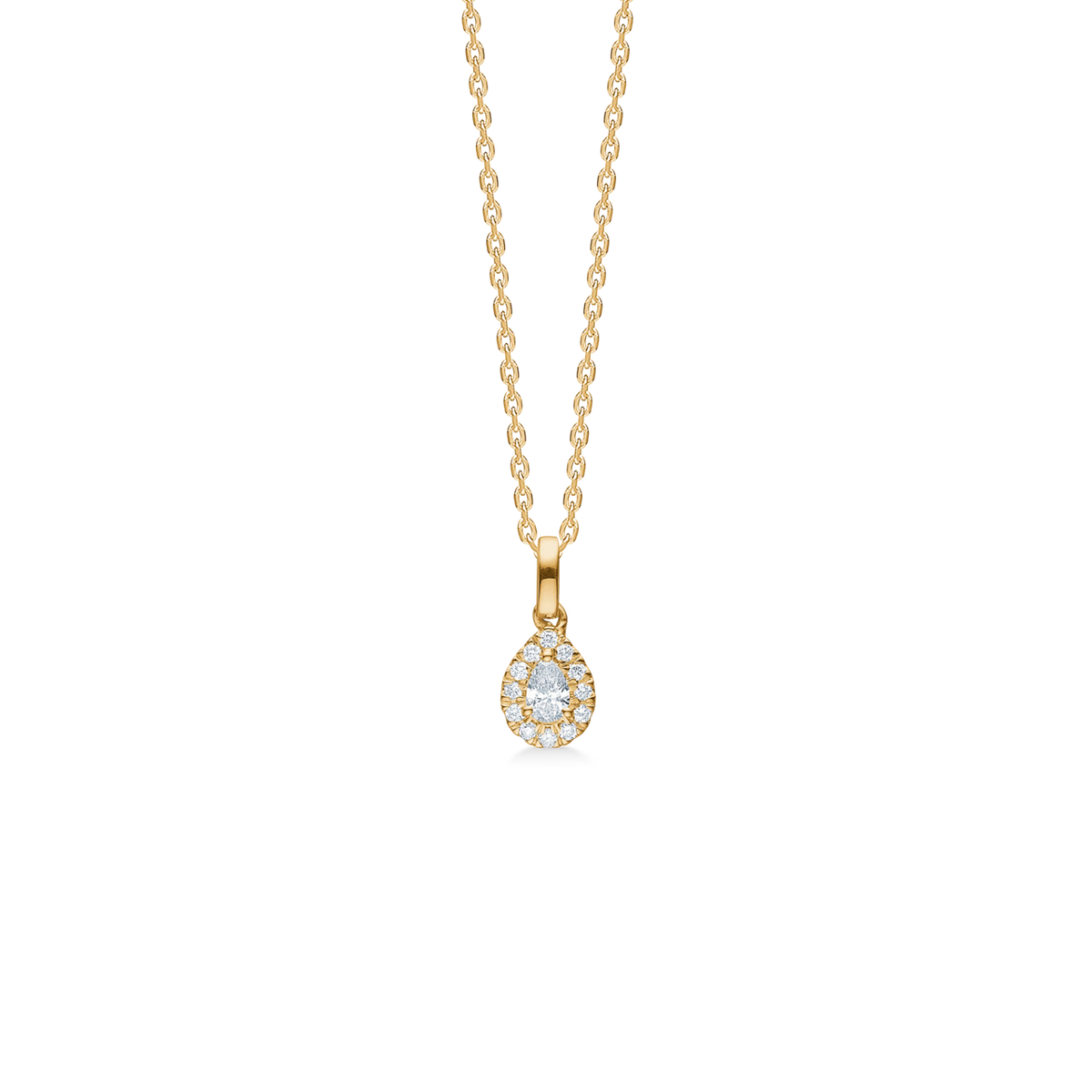 Mads Z Diamond Drop diamant hanger in 14 kt. goud 