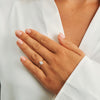 Mads Z Diamond Drop diamantring in 14 kt. goud 