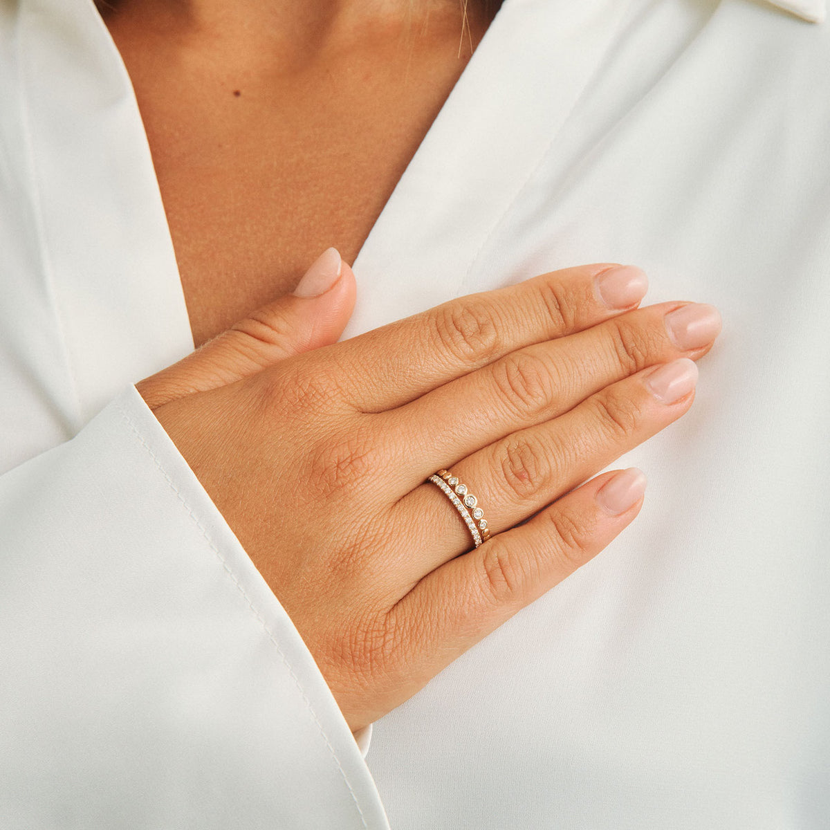 Mads Z Endless Ring – Diamanten ring in 14-karaats goud – 1541101-001