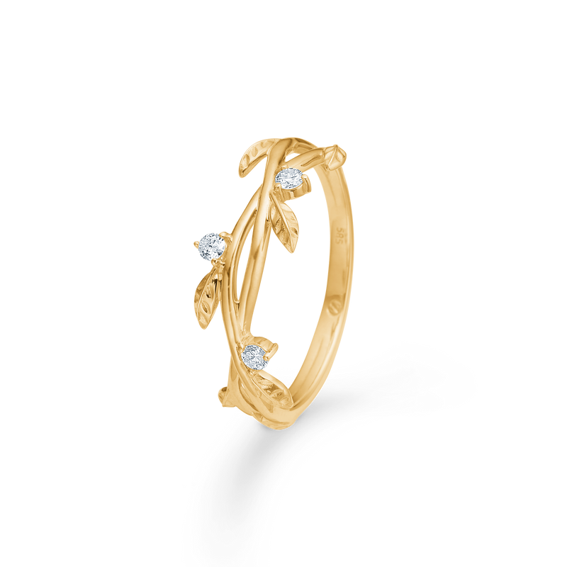 Mads Z Aura 14kt Guld Ring 0.10ct W.Si