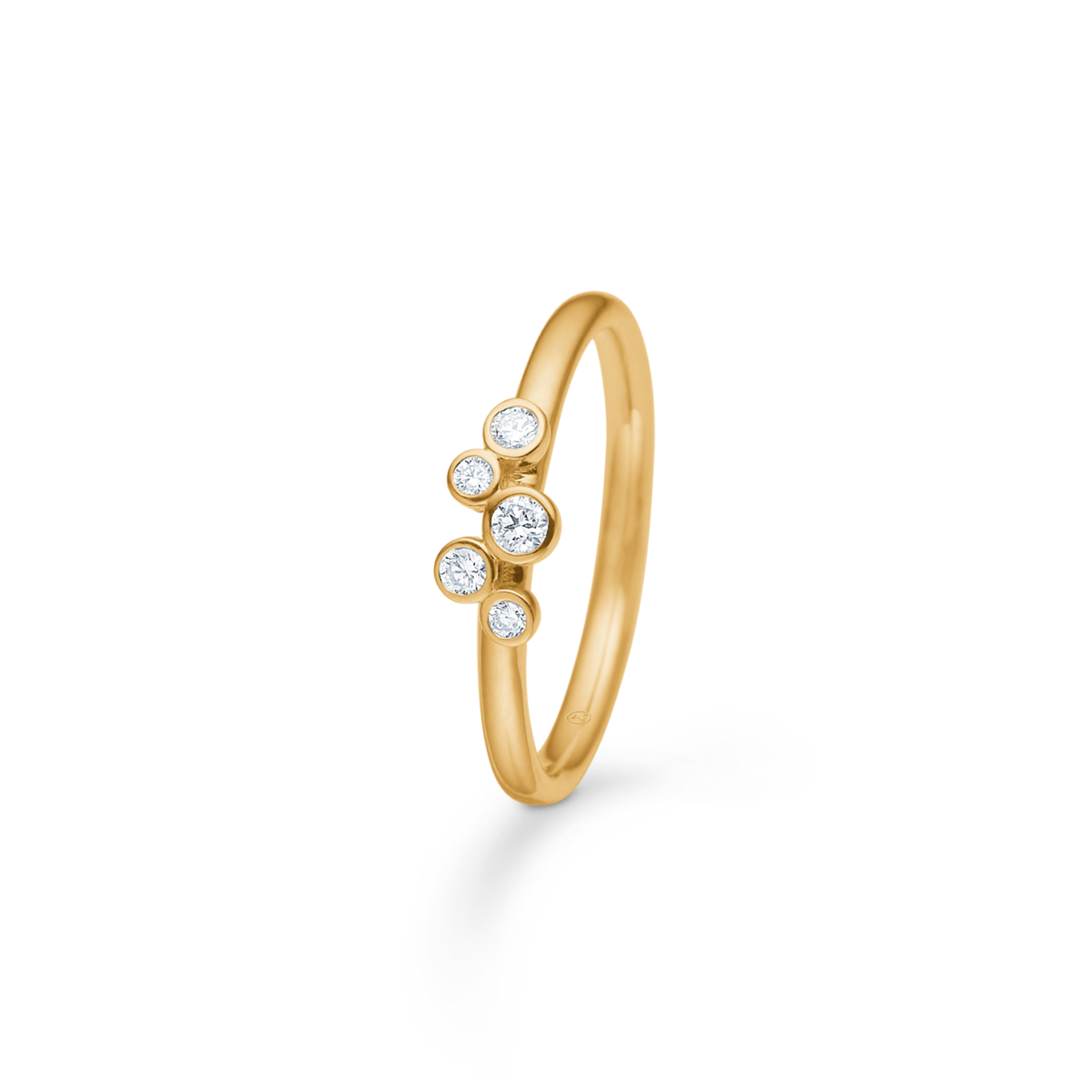 Mads Z Diamond Dew Ring in 14 kt. goud met diamanten 