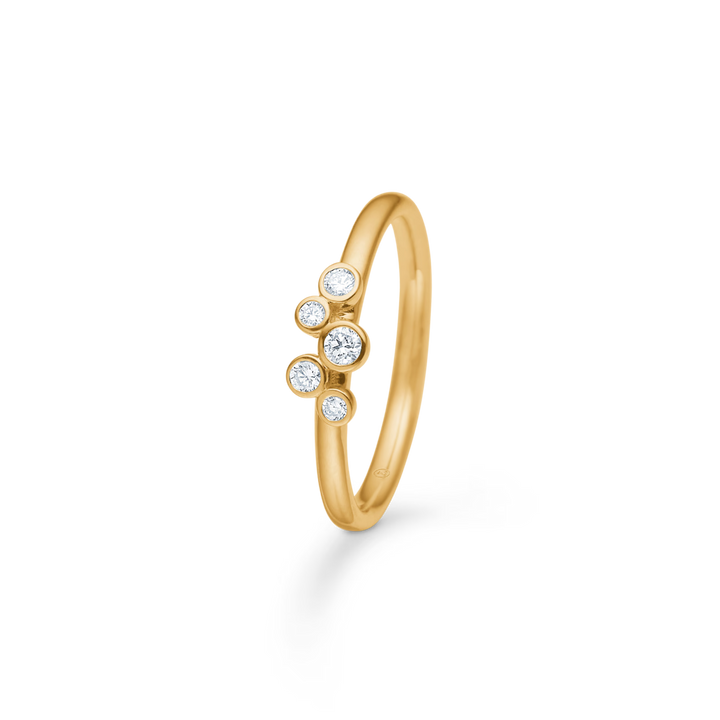 Mads Z Diamond Dew Ring in 14 kt. goud met diamanten 