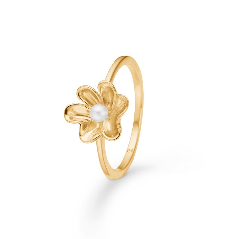 Mads Z Pearlily 14kt Guld Ring m. Perle