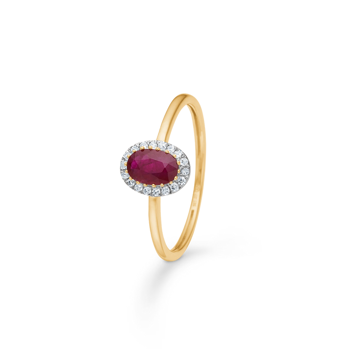 Mads Z Scarlet Bloom robijnring met diamanten – productafbeelding 2