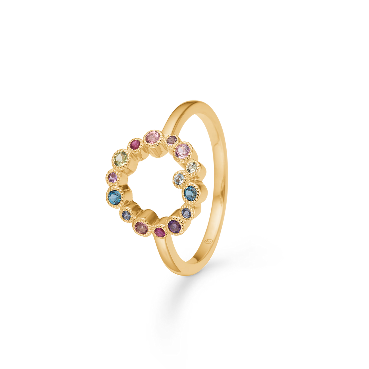 Mads Z Luxury Rainbow Orbis Ring in 14 kt. goud 