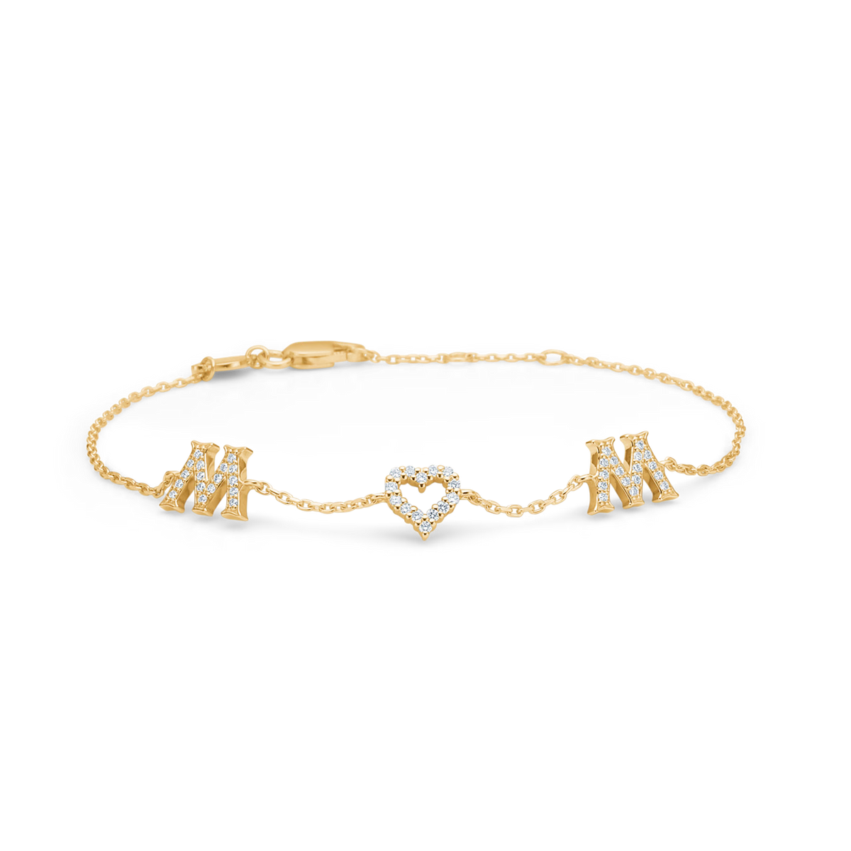 Mads Z Wow / Mom Armband in 14 kt. goud m. diamanten 
