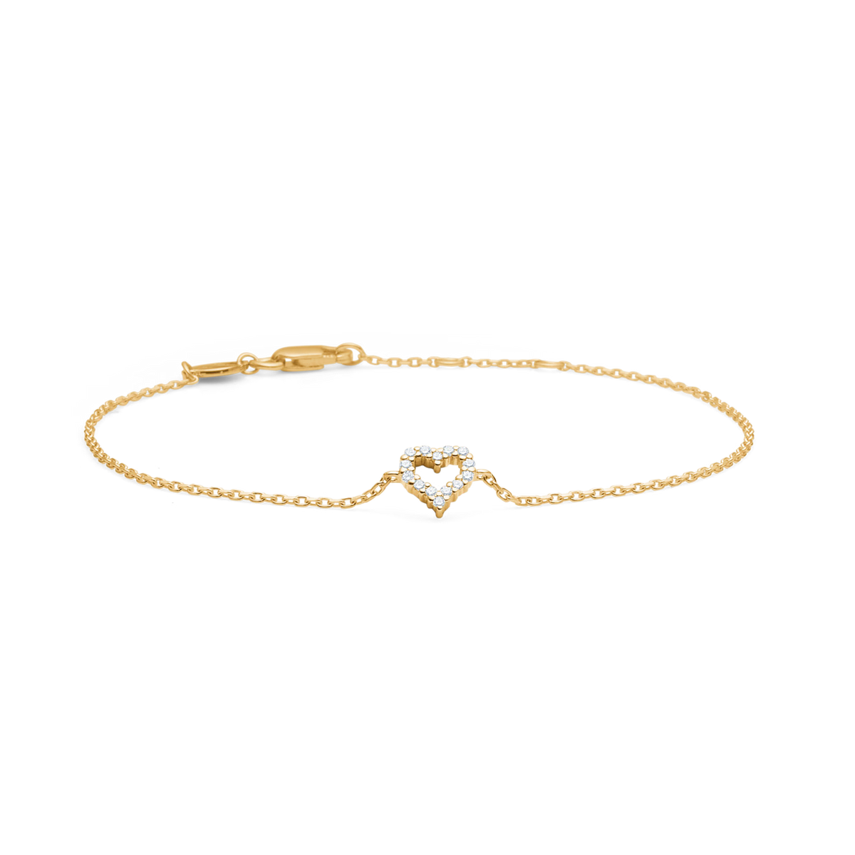 Mads Z Tender Heart armband in 14 kt. goud met diamanten 