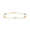 Mads Z Stella Armband in 14 kt. goud met parels en zirkonia 