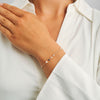 Mads Z Azure armband in 14 kt goud m. topaas & parels 