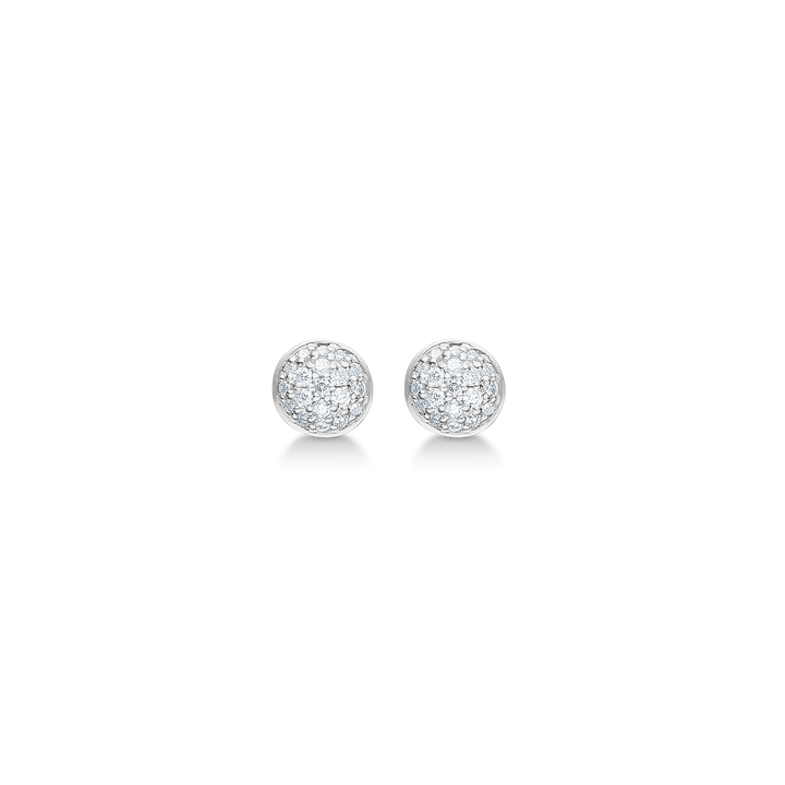 Mads Z Dome Earrings in Silver