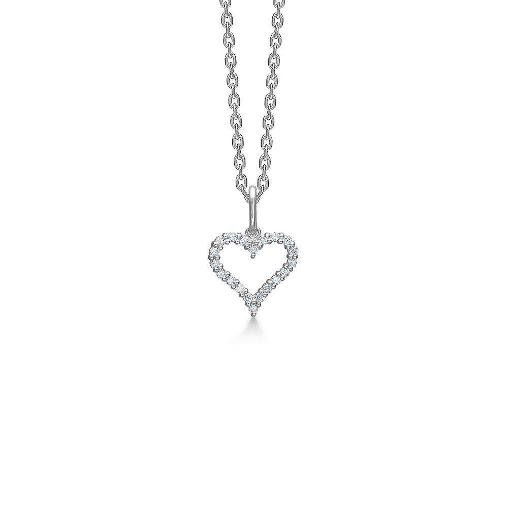 Mads Z Zilveren Tender Heart Ketting 