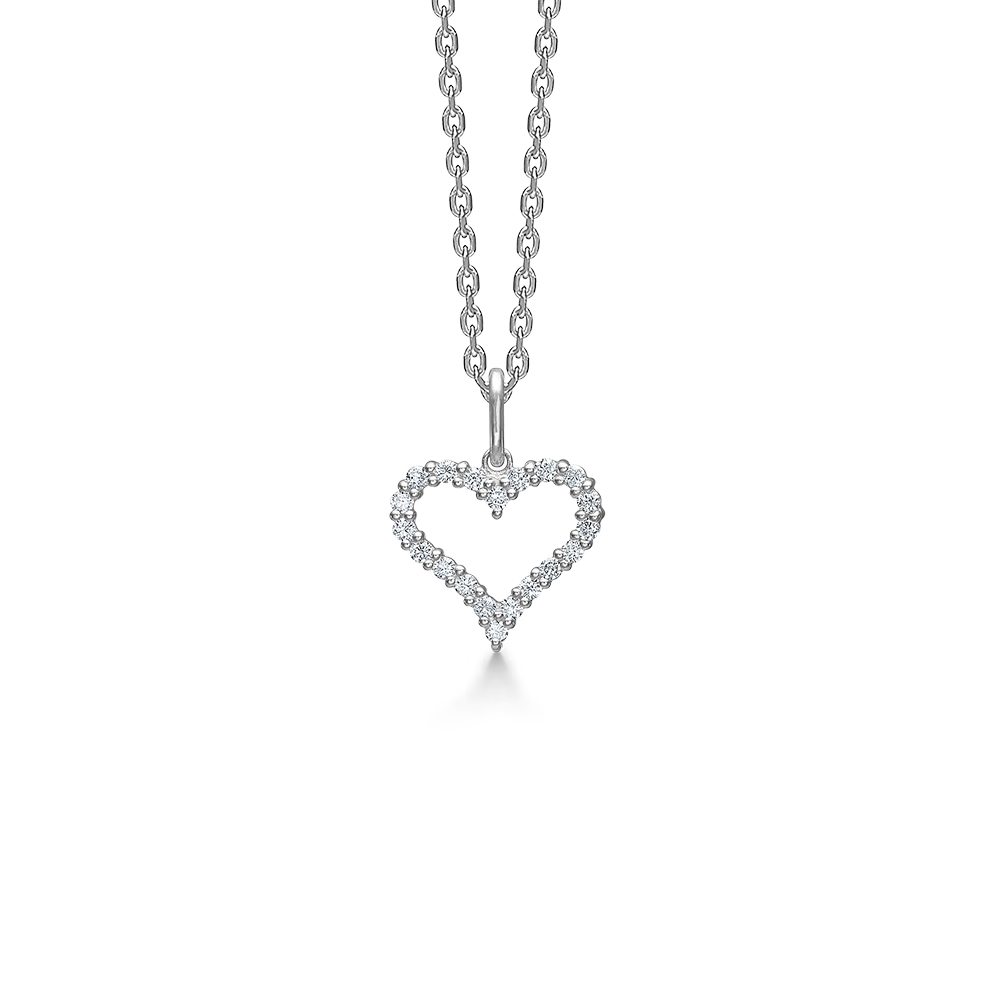 Mads Z Zilveren Tender Heart ketting 