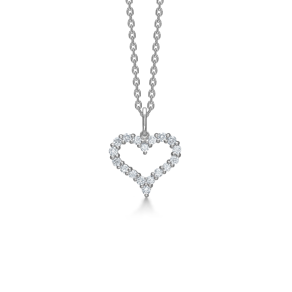 Mads Z Zilveren Tender Heart Ketting 
