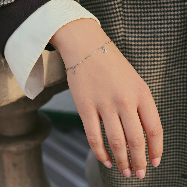 Maanesten Melia zilveren armband met zirkonia 