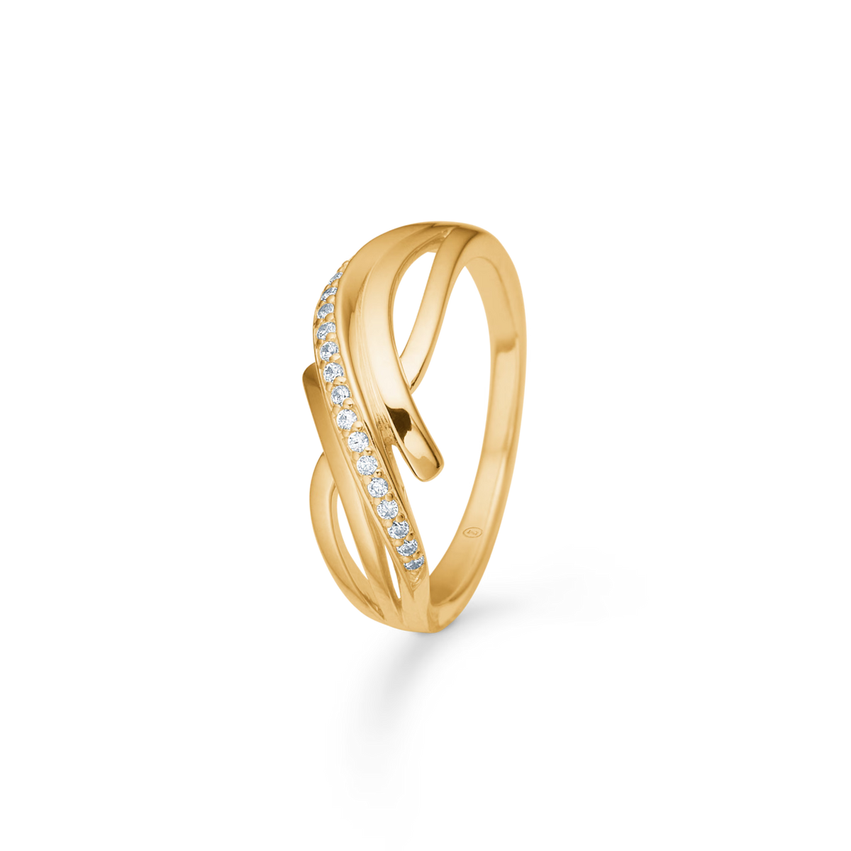Mads Z Monique Ring in 8 kt. goud met zirkonia 