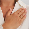 Mads Z Stardust Ring in 8 kt. goud met zirkonia 