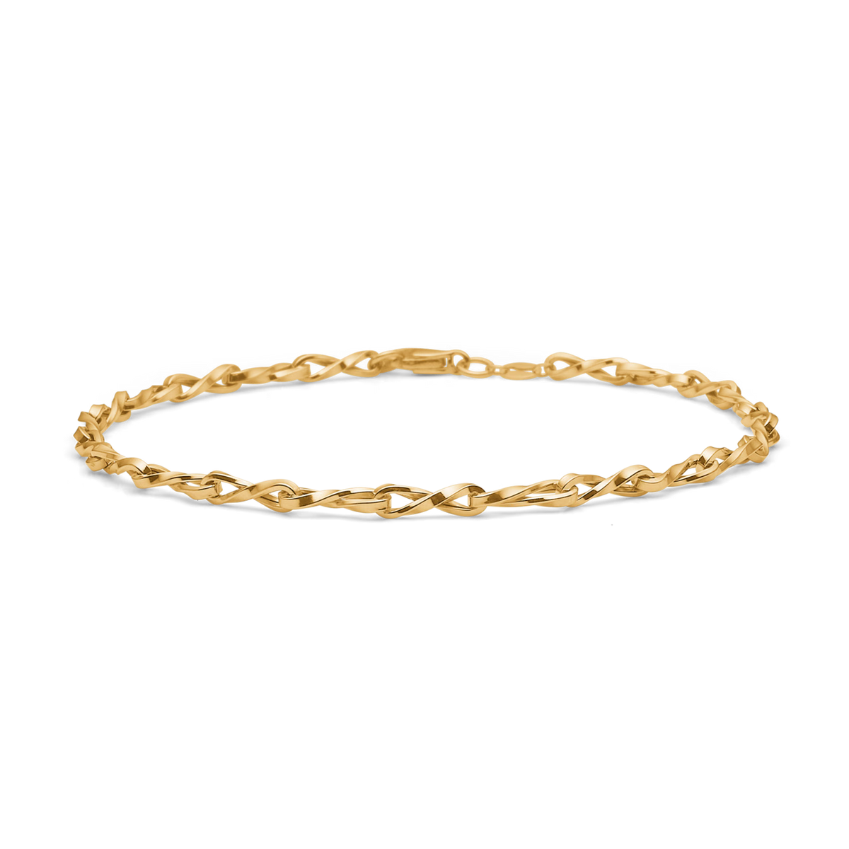 Mads Z Twist armband in 8 kt goud 