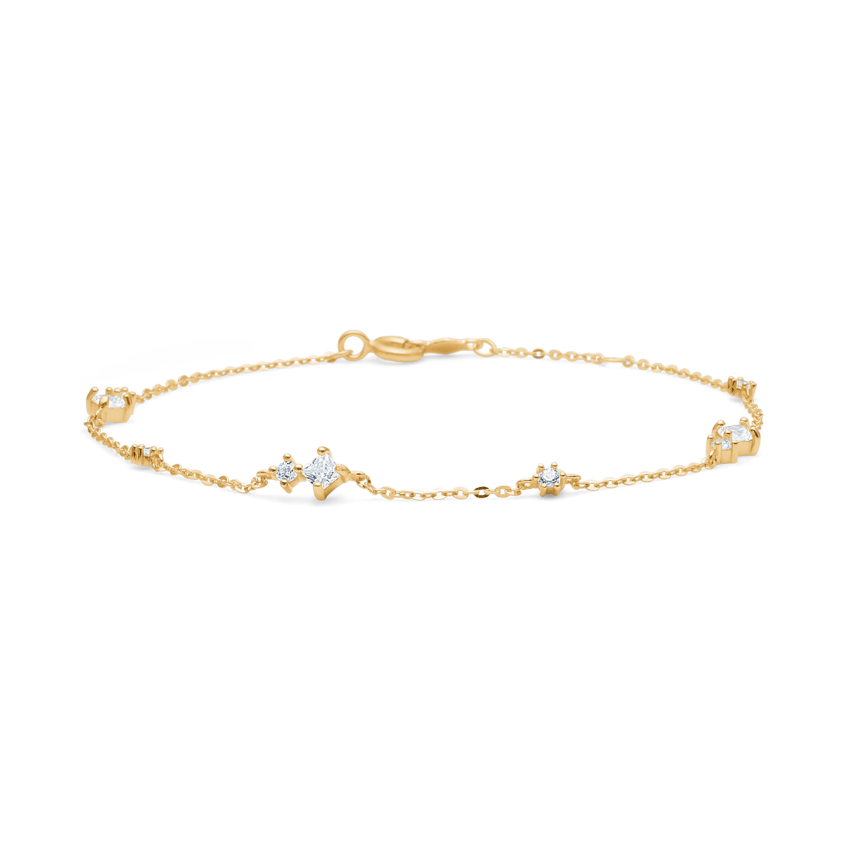 Mads Z Flux armband in 8 kt. goud met zirkonia 
