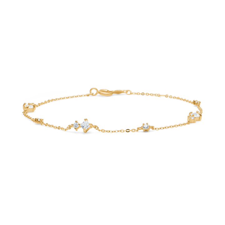 Mads Z Flux armband in 8 kt. goud met zirkonia 