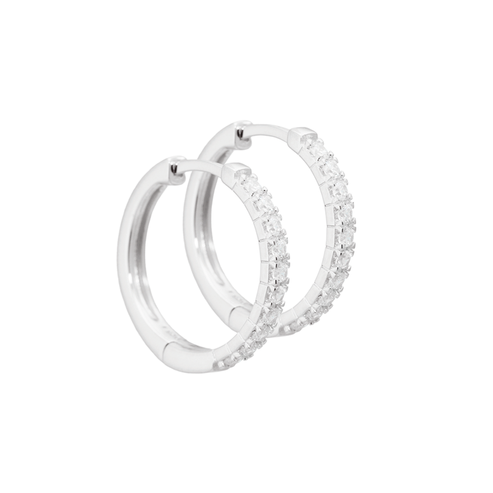 Aqua Dulce Darling Earrings 20 mm Silver - 3826