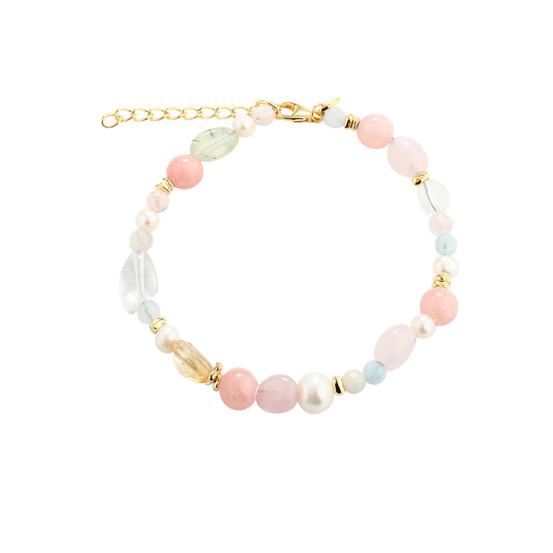 Aqua Dulce Breeze Bracelet In Gold Plated Silver