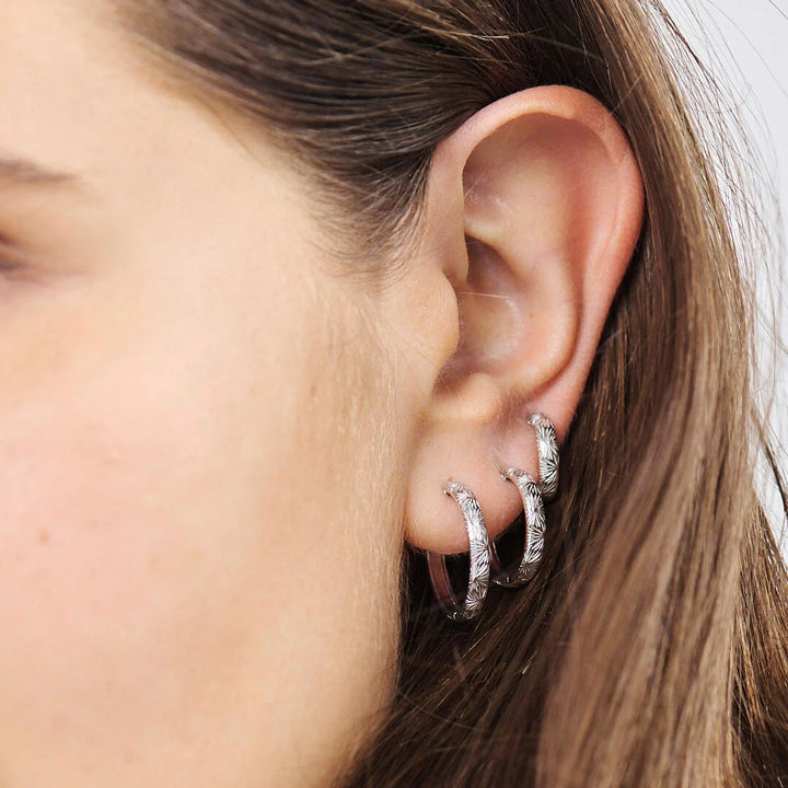 Studio Z Rime Large Hoops – Zilveren creolen van sterlingzilver 