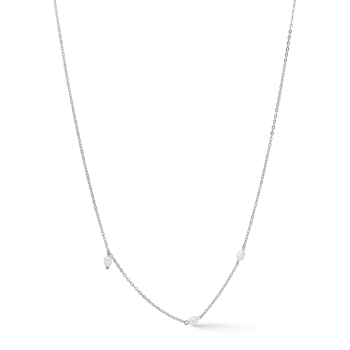 Studio Z Trace Pearl Ketting – Zilveren ketting met parels 