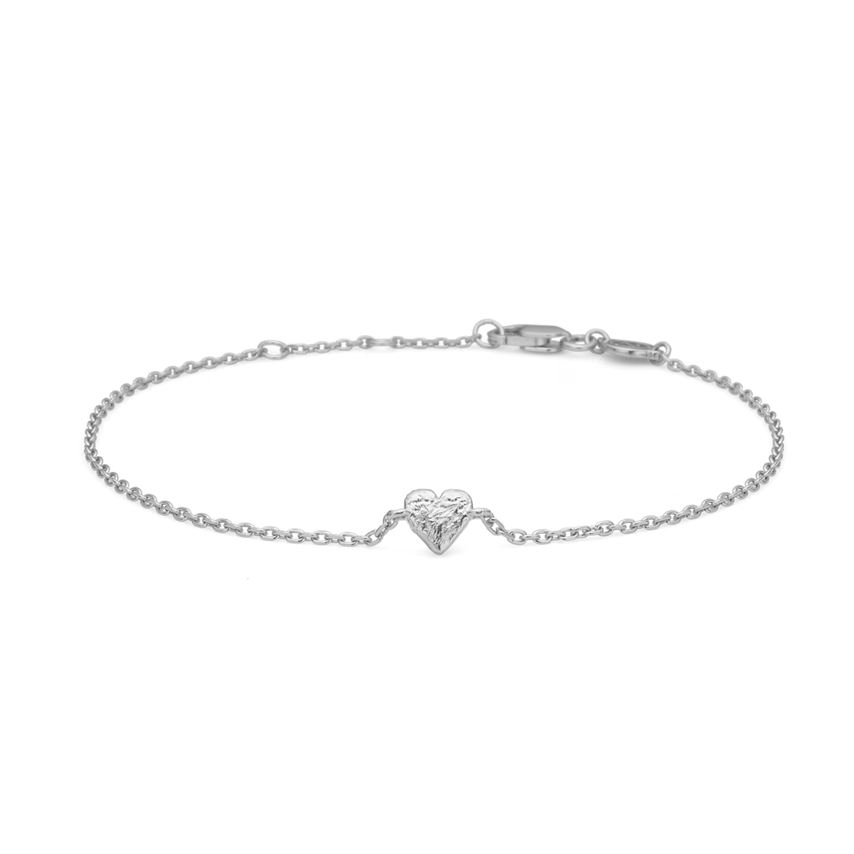 Aqua Dulce Heart Armbånd i sølv med hjertevedhæng, elegant og feminin stil. Model 7150357