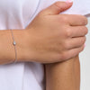 Flower 15, armbånd i sølv med lille blomst, feminint design på håndled. Model 7150359_1M