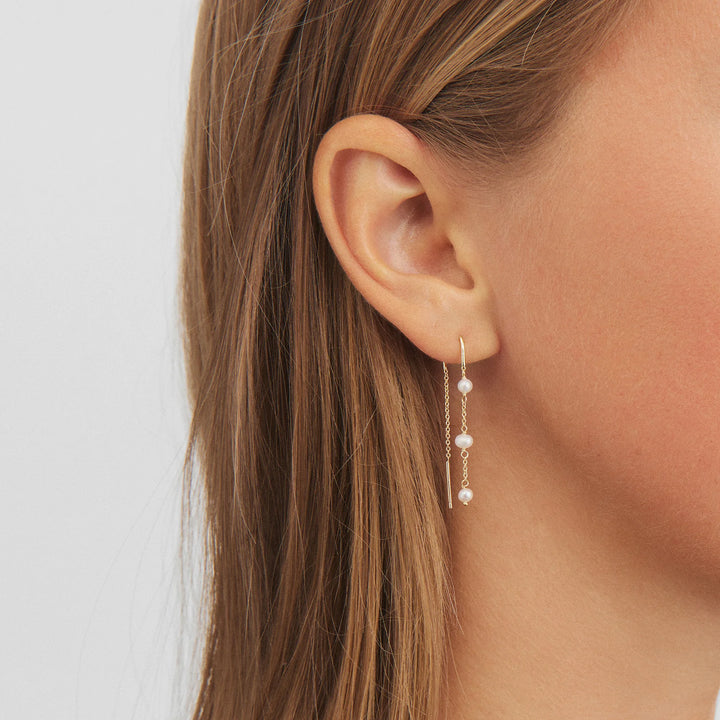 Studio Z Grace Oorbellen – Verguld sterlingzilver met parels 