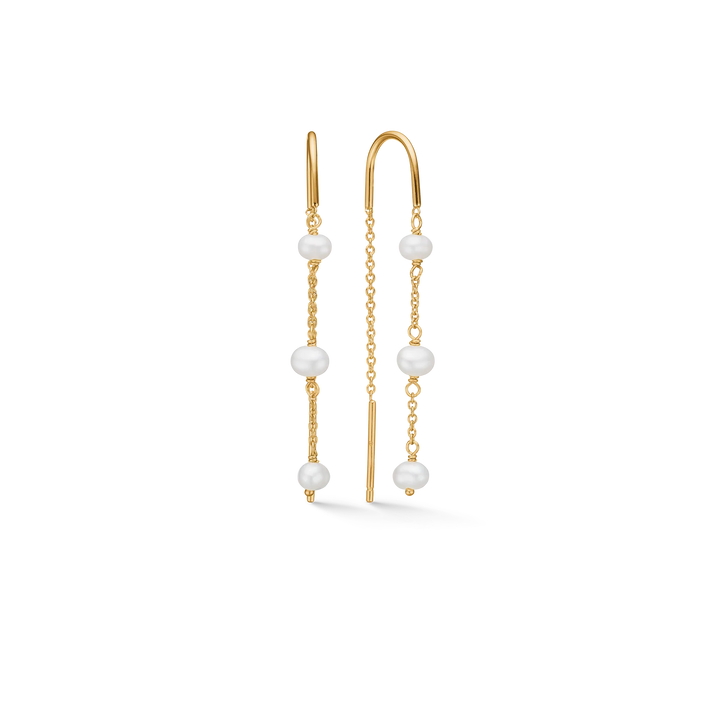 Studio Z Grace Oorbellen – Verguld sterlingzilver met parels 