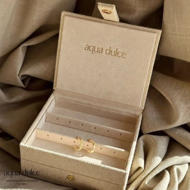 Aqua Dulce Jewellery Box Medium Sand – productafbeelding 2