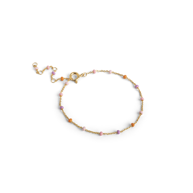 Enamel Lola Armbånd - Blush I Forgyldt Sølv