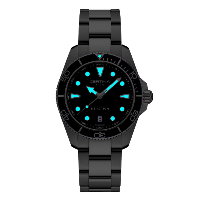 Certina DS Action – 40mm Blauwe wijzerplaat – productafbeelding 2