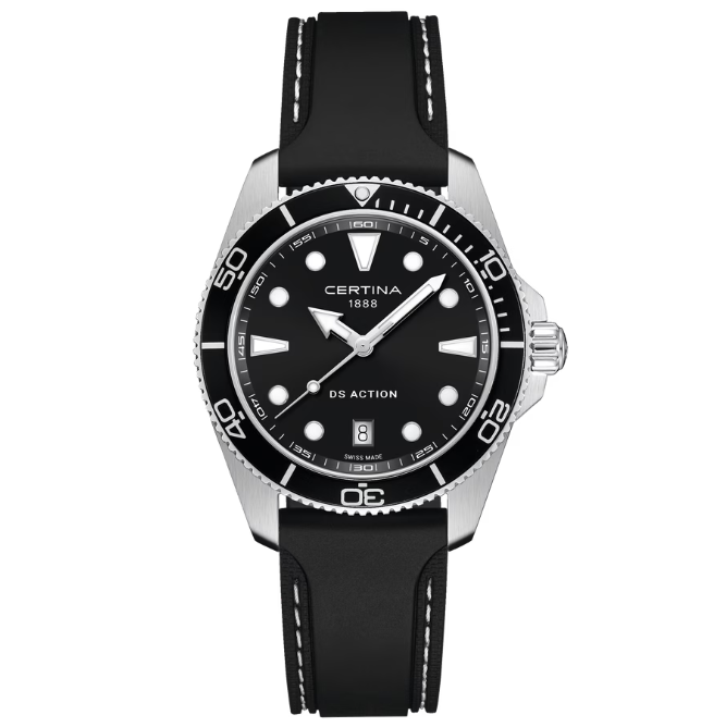 Certina DS Action - 40mm Zwart rubberen band – productafbeelding 5