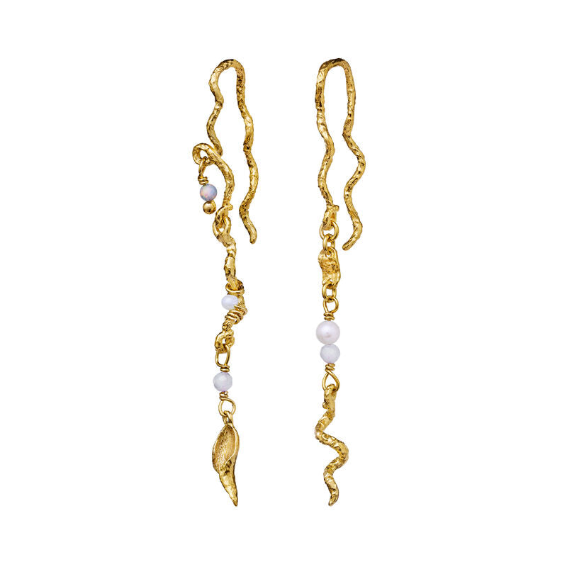 Moonstone Elisa Earrings 18kt Gold Plated - 9746A