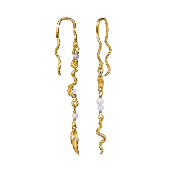 Moonstone Elisa Earrings 18kt Gold Plated - 9746A